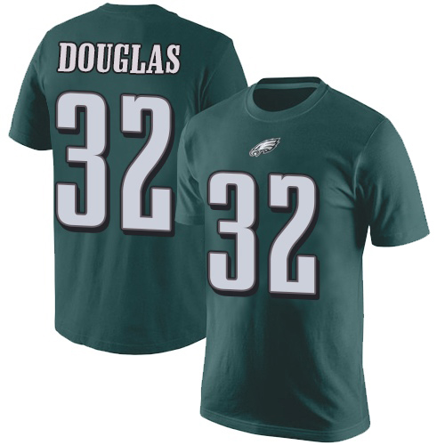 Men Philadelphia Eagles #32 Rasul Douglas Green Rush Pride Name and Number NFL T Shirt